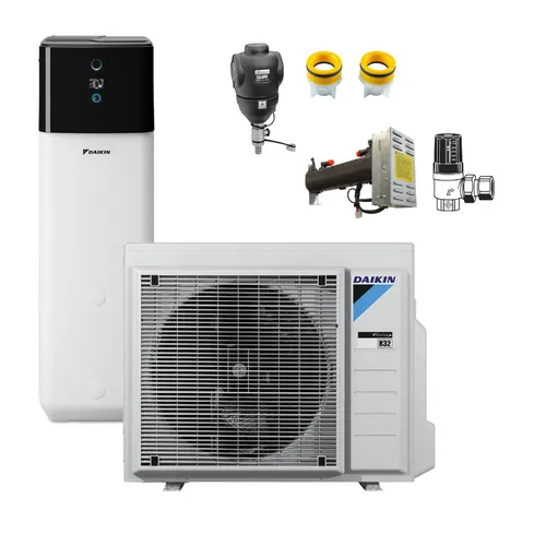 DAIKIN Wärmepumpe Altherma 3 R Ech2o | EHSX08P50E | 8 kW+500 L | H+K