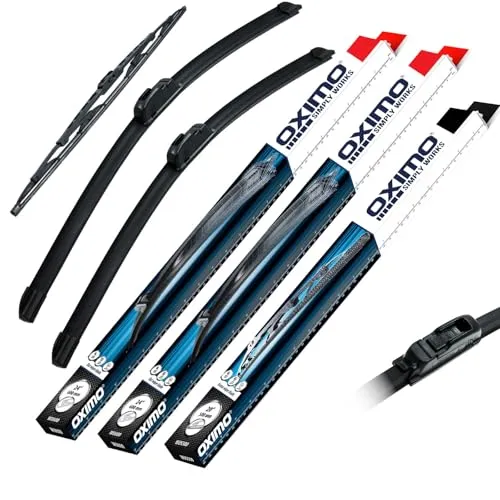 OXIMO SIMPLY WORKS Front und Heckscheibenwischer für Seat Arosa 1 I 6H 03.1999-06.2004 Schrägheck, 3er Set Wischerblätter - links 525 mm, rechts 475 mm, hinten 275 mm