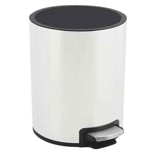 Spirella Kosmetikeimer 5 Liter Edelstahl mit Absenkautomatik - Haushaltszubehör: Eleganter Kosmetikeimer mit Softclose-Funktion, ideal für Bad und Küche. Der Inneneimer mit Tragegriff sorgt für einfache Entleerung und Reinigung.