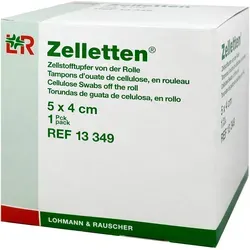 Zelletten Tupfer 4x5 cm Unsteril Rolle 300 St