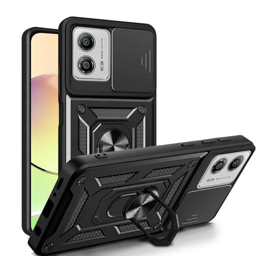 betterfon Handyhülle für Motorola Moto G13 / G23 / G53 | Stoßfest & Kratzfest | Mit Kameraschutz, Anti-Fingerabdruck & robustem Panzerschutz-Design | Schwarz