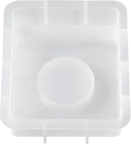 Hobbyfun Silikon-Gießform Teelichthalter mit Schlitz 9x10.8x2.5 cm 125 ml Gießen