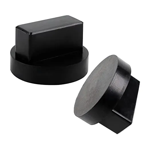 EXLECO 2 Stück Gummiauflage Wagenheber Kompatibel mit Mercedes Benz Universal Hydraulischer Wagenheber Auflage gummi Jack Pad Ideal für Auto Tuning Rangierwagenheber Hebebühnen Unterstellbock Φ65x40mm