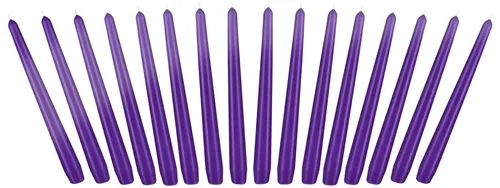 BRUBAKER Spitzkerze für Kerzenständer und Kerzenhalter - (Leuchterkerzen Set, 16-tlg), lange, tropffreie Deko Kerzen mit langer Brenndauer