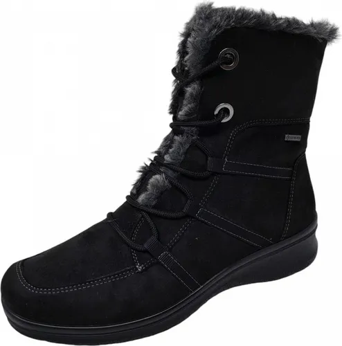 ARA Damen München-gtx Stiefel - Black Graphite 40 EU, wetterfest und bequem für den Alltag