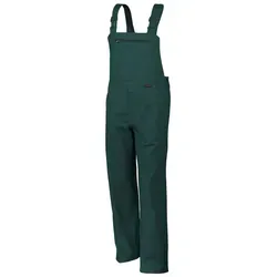 Qualitex Workwear Arbeitslatzhose classical Latzhose - pflegeleichter Blaumann aus reiner Baumwolle grün 70