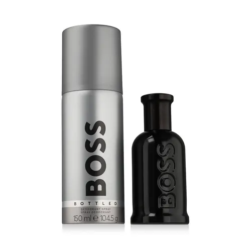 Hugo Boss BOSS Bottled Geschenkset - Herren Geschenkset mit 50 ml Parfum und 150 ml Deodorant Spray, ideal für charismatische Männer, die Exklusivität und Frische schätzen.