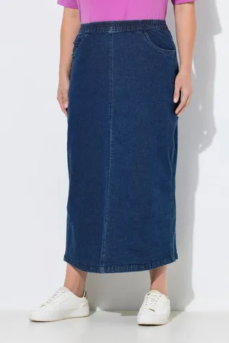 Ulla Popken Damen Jeans-Rock, Dark Blue Denim, 58-60 EU von Ulla Popken