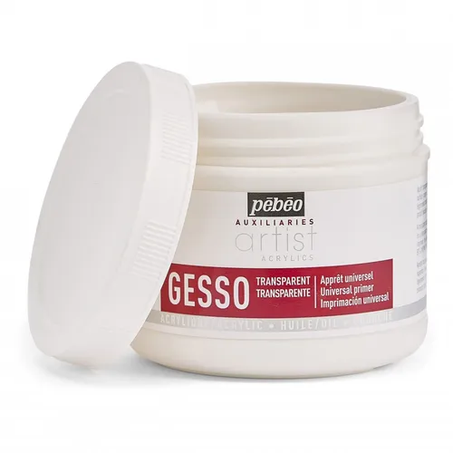Pebeo Künstler Acrylfarben Hilfsstoffe Transparent Gips Malen Primer 500ml