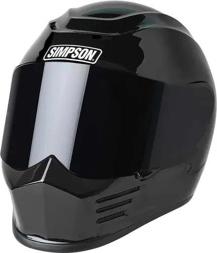 Simpson Speed Solid Integralhelm - Schwarz XL - Motorradhelm mit ECE 22.06 Zertifizierung, leichtem Polycarbonat-Gehäuse und extra getöntem Visier. Ideal für maximalen Komfort und Sicherheit beim Fahren.