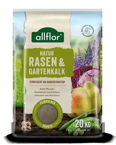 Produktbild Allflor Bio Rasen- und Gartenkalk 20 kg
