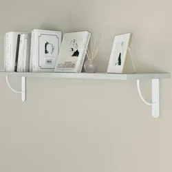 Weiße Regalkonsole 3 Ver. Größen Regalbodenhalter Mod.25 Garderobenkonsole Regalwinkel 200x150mm