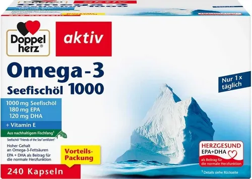 DOPPELHERZ Omega-3 Seefischöl 1000 Kapseln 1,37 g