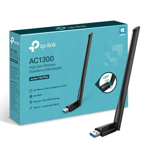 TP-Link Archer T3U Plus AC1300 High Gain USB WLAN Stick