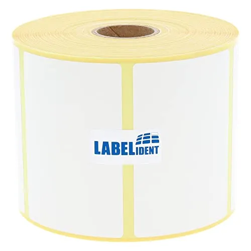 Thermoetiketten - 75 x 50 mm - 1.000 Thermodirekt Etiketten Eco selbstklebend auf Rolle, 25 mm Kern