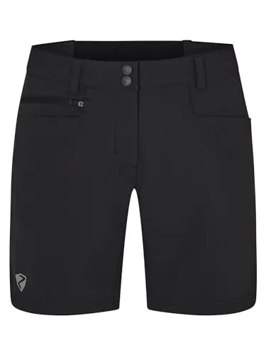 Ziener Damen NEJA Outdoor-Shorts/Rad- / Wander-Hose - atmungsaktiv,schnelltrocknend,elastisch, Black, 44