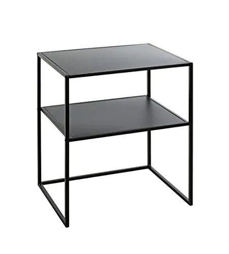 HAKU Möbel Beistelltisch Metall schwarz 50x40x60 cm