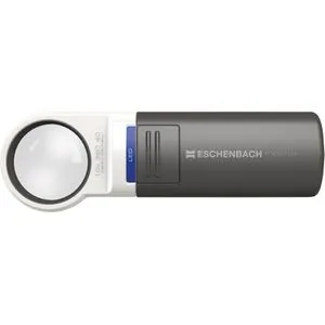 Eschenbach Leuchtlupe mobilux 10 x D 35 mm - 151110 - Lupen, leistungsstarke Leuchtlupe mit 10-facher Vergrößerung für präzises Arbeiten und Lesen bei schwachem Licht.