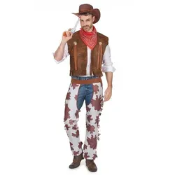 DEGUISE TOI Cowboy-Kostüm für Herren braun-Weiss - Braun