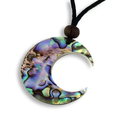 Island Piercings Halskette Mond aus Perlmutt längenverstellbar N206