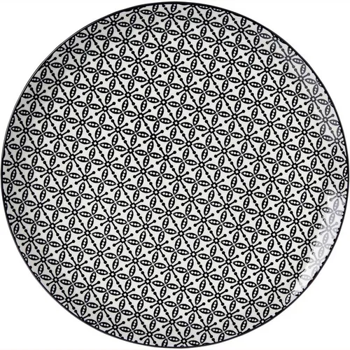 Ritzenhoff und Breker Takeo Leaves Speiseteller in Schwarz und Weiß