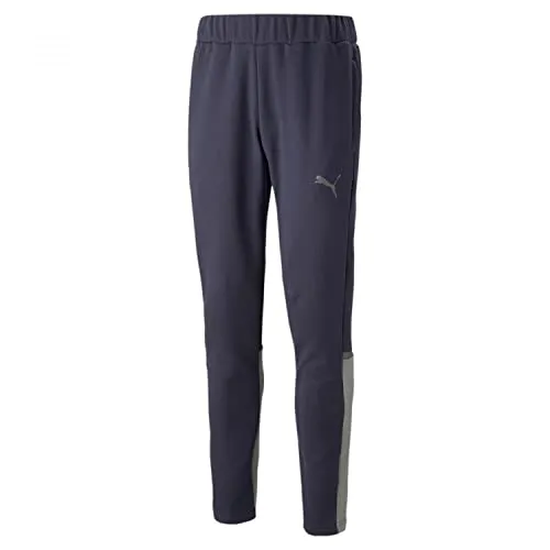 Puma teamCup Casuals Hose - blau - Hosen für Freizeit und Sport, aus weichem Baumwoll-Polyester-Mix für höchsten Komfort und mit elastischem Bund für perfekte Passform.