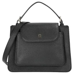 AIGNER Delia Handtasche Leder 24 cm schwarz in schwarz von Aigner