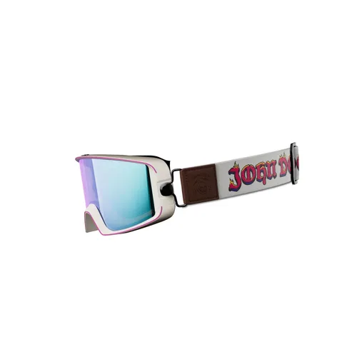 John Doe JD/One White Shade Motocross Brille - Sportbrille für Motocross, ideal für Brillenträger mit ultraweitem Sichtfeld und austauschbaren Gläsern für optimale Sicht bei jedem Wetter.