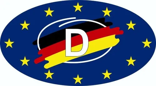 Hermann Schütz Aufkleber Deutschland Holografie 115x60mm  Aufkleber