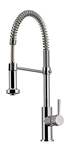 Linea Drive 5 Einhebelmischer - Hochdruck-Armatur in Chrom mit elegantem Festauslauf für moderne Küchen und Bäder