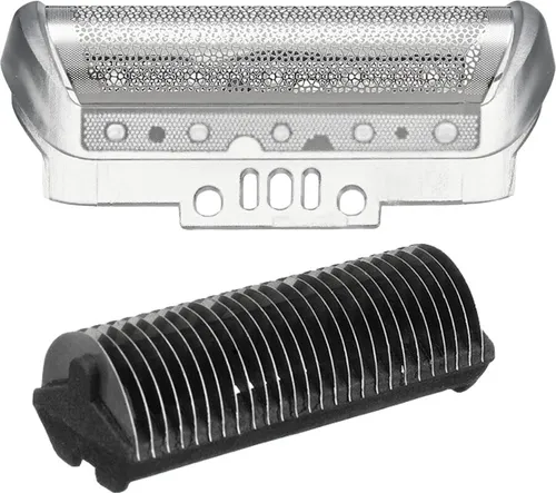 Hochwertiges Kombipack: Scherfolie 10B + Klingenblock für viele Braun Rasierer (z.B. Serie 1, Z-Serie, MultiGroomer, FreeControl uvm)