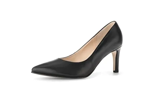 Gabor Damen Klassische Pumps, Frauen Pumps,Amazon,bequem-e,bequemlichkeit,breite,extra,fersen-Riemen,gefuettert,laessig,schwarz,38.5 EU / 5.5 UK