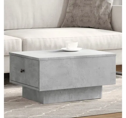 furnicato Couchtisch Betongrau 60x45x31 cm aus Holzwerkstoff