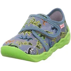 Superfit Bubble Hausschuh, Türkis/Mehrfarbig 8420, 31 EU - Hausschuhe aus strapazierfähiger Baumwolle, mit verstellbarem Klettverschluss für perfekten Halt und flexibler Sohle für ein natürliches Abrollen.