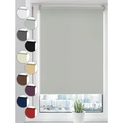 Sonello Verdunkelungsrollo Klemmfix 85 x 210 cm in silber von Sonello