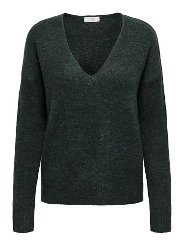 V-Ausschnitt-Pullover 