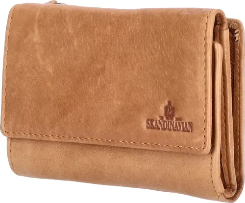 The Skandinavian Brand Damenbörse 38-Cognac aus Leder - Damen-Geldbörsen mit stilvollem Design und hochwertigem Leder, ideal für modebewusste Frauen.