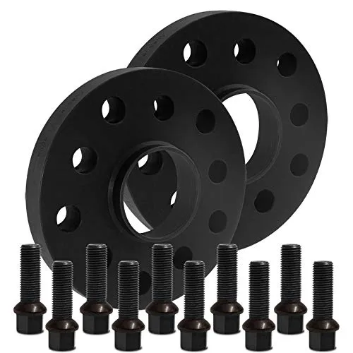 BlackLine Spurverbreiterung 30mm (15mm) mit Schrauben schwarz 5x100 57,1mm - 12119W_84_M1415KU43Q