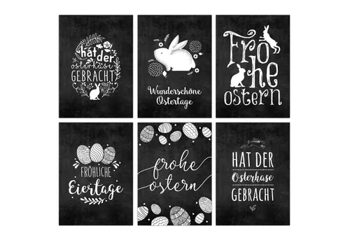 PAPIERDRACHEN Osterkarte Postkarten Set zu Ostern