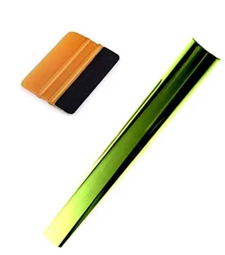 Grünes Sonnenblende, Folie zum Aufbringen auf der Windschutzscheibe, Farbe reflektierend, Spiegel-Effekt, Chrom-Spiegel-Effekt, Anwendung oben für Schatten und Filtration
