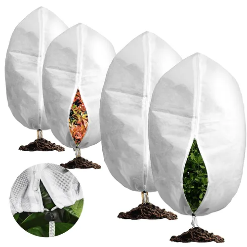 Winterschutz für Pflanzen 70g/m², 4 Stück Frostschutz Winterschutz für Kübelp...