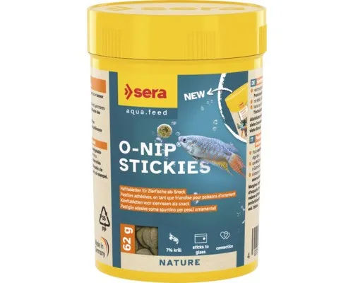 Futtertabletten sera O-Nip Stickies 100 ml (62 g), Welsfutter