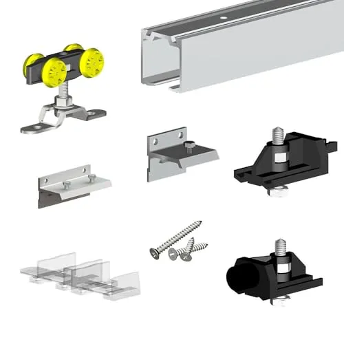 Schiebetürbeschlag SLID'UP 160 SPARPACK, 400 cm (2x 200 cm), für 2 Holztüren bis je 60 kg