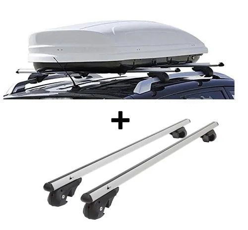 VDP Dachboxenset VDPMAA460L mit Alu Relingträger VDP004L für Ford Focus SW 01-11