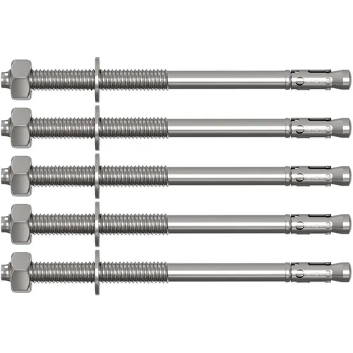 5x M10x170mm Schwerlastanker Verzinkt Keilanker Schwerlastdübel Bolzenanker Blit