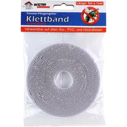 Klettband für Fliegengitter Fenster 5 m x 10 mm