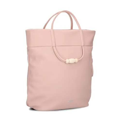 Zwei Handtasche Perla PE120 - Elegante Henkeltasche in Powder - Umhängetaschen mit einzigartigem Holzperlendetail, vielseitigen Tragemöglichkeiten und durchdachter Innenorganisation für stilbewusste Frauen.
