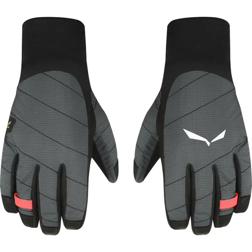 Salewa Ortles TirolWool® Responsive Gloves Women - Black out/6080, 5/XS - Fingerhandschuhe für Damen, warm, winddicht und atmungsaktiv. Ideal für Gletscherüberquerungen und Skitouren, mit Ziegenleder-Handfläche für besten Grip.
