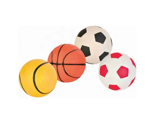 Trixie Weicher Ball - Schwimmender Hundeball aus weichem Gummi, 9 cm, ideal für Spiel und Pflege Ihres Haustiers
