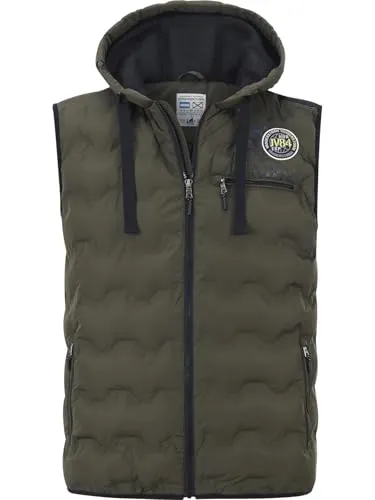 Jan Vanderstorm Herren Steppweste Erkulf oliv, 3XL (XXXL) - 64